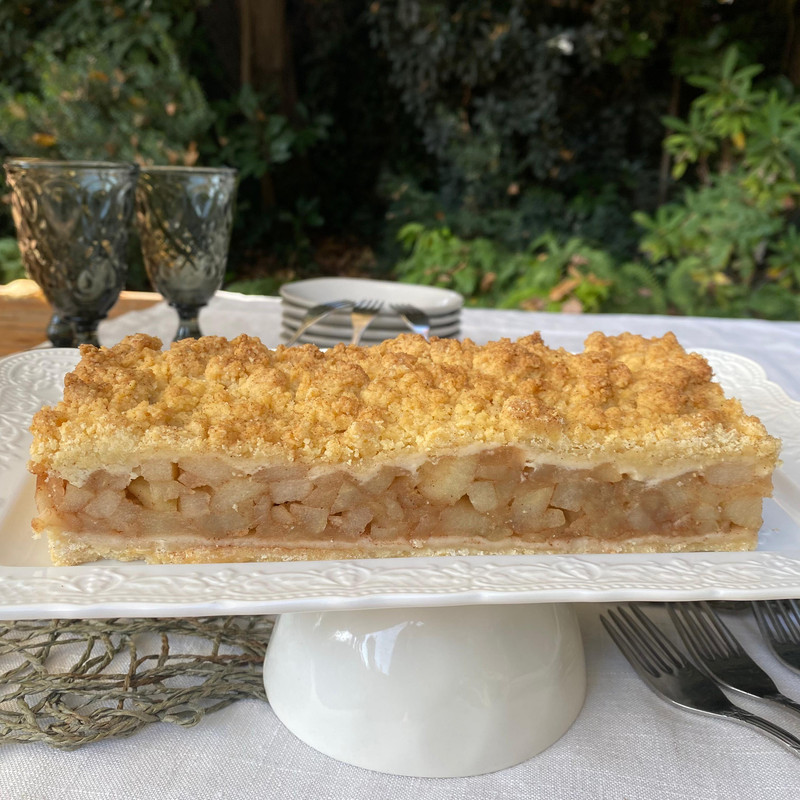 barra crumble de manzana 10 personas